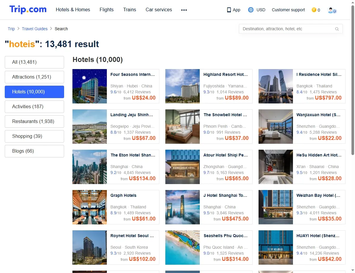 Ofertas especiales de hoteles y vuelos