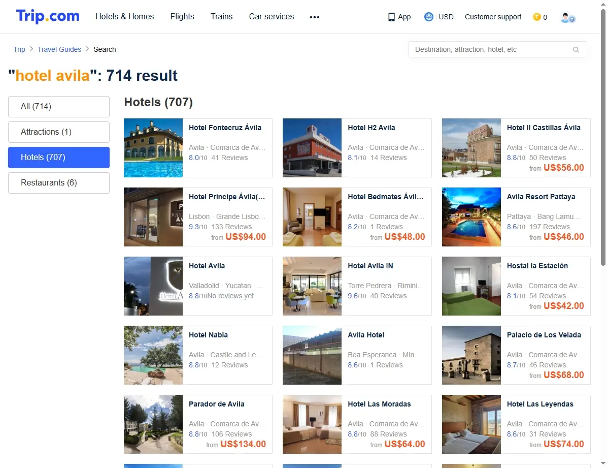 Ofertas especiales para el Hotel Ávila en Trip.com