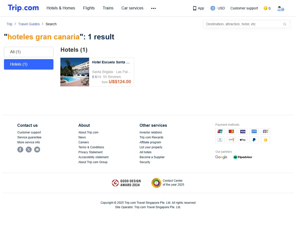 Ofertas de hoteles en Gran Canaria en Trip.com