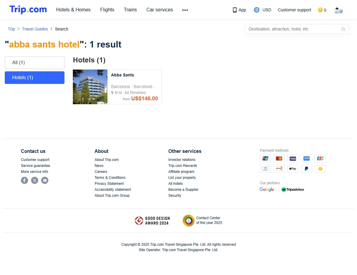 Ofertas especiales para el abba Sants Hotel