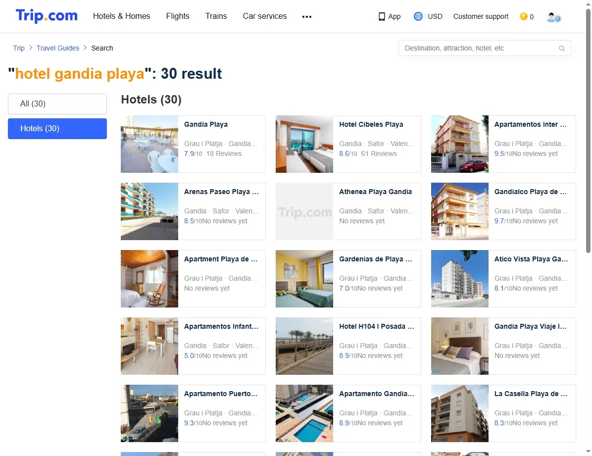 Ofertas especiales de hotel Gandia Playa en Trip.com