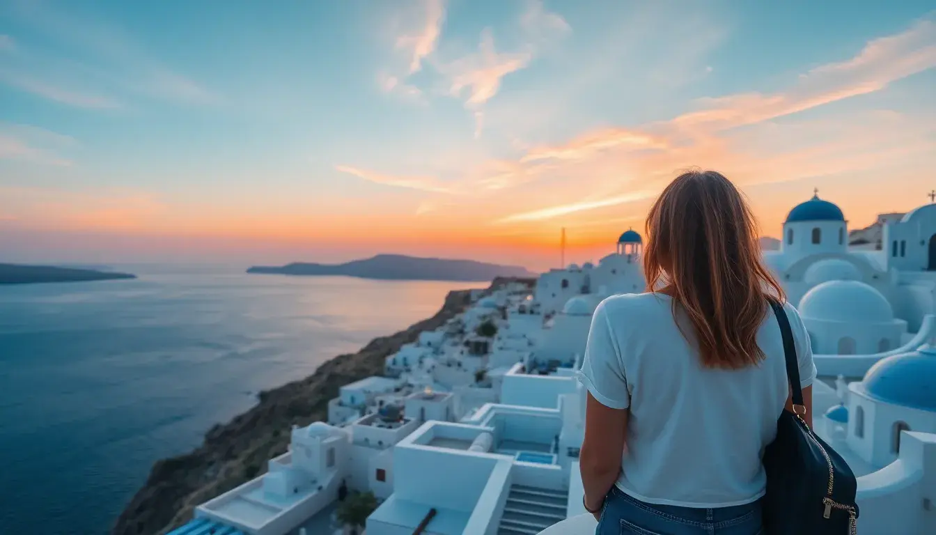 vuelos a santorini